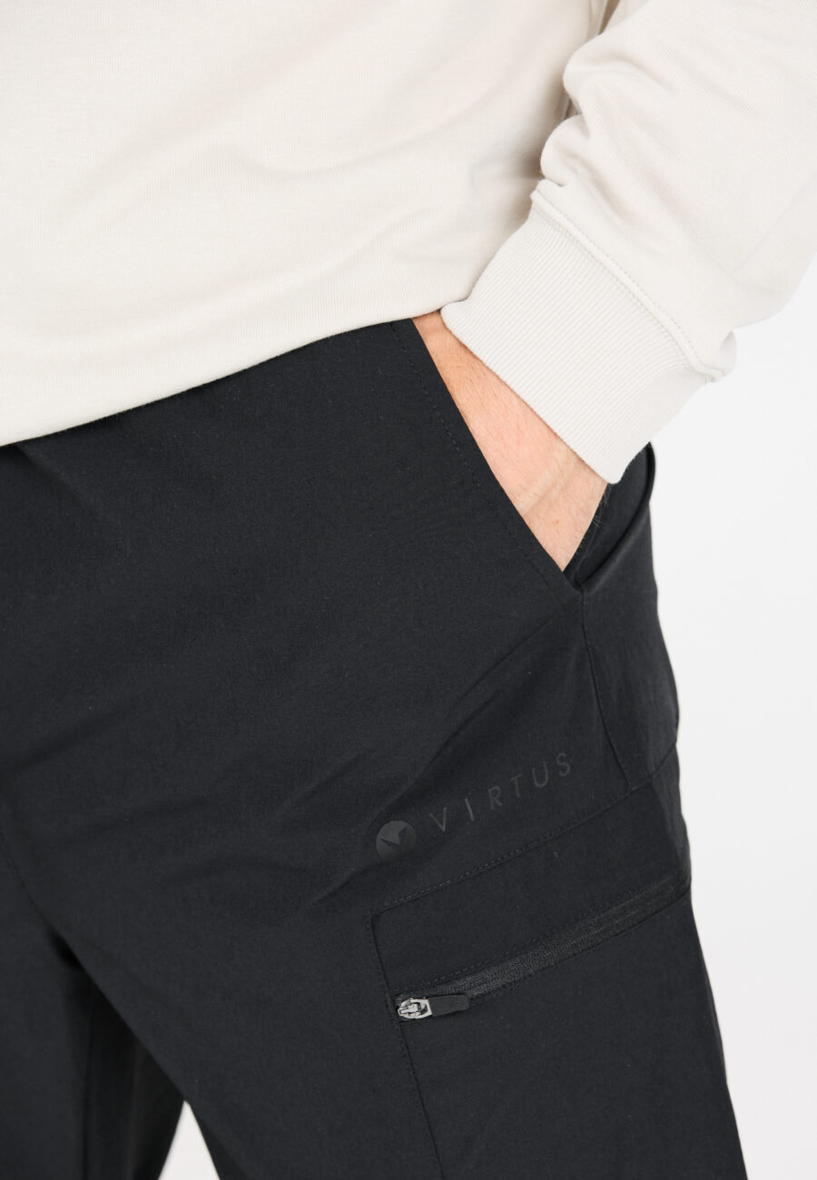 Virtus Ayden Cargo Pants for Ultimate Comfort, Black - Image 8