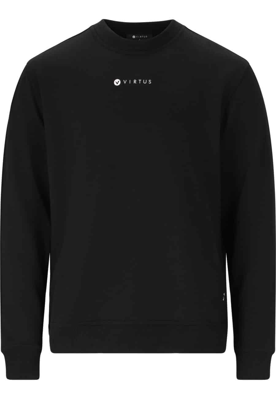 Virtus Deran Recycled Crew Neck Sweatshirt, Black - Image 9