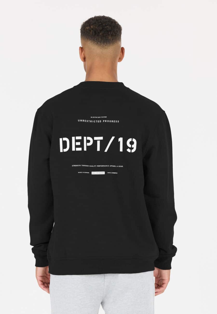 Virtus Deran Recycled Crew Neck Sweatshirt, Black - Image 2