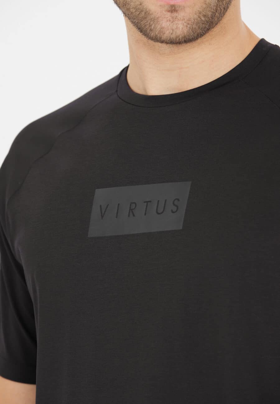 Virtus Kaleb Logo Short Sleeve T-Shirt, Black - Image 7