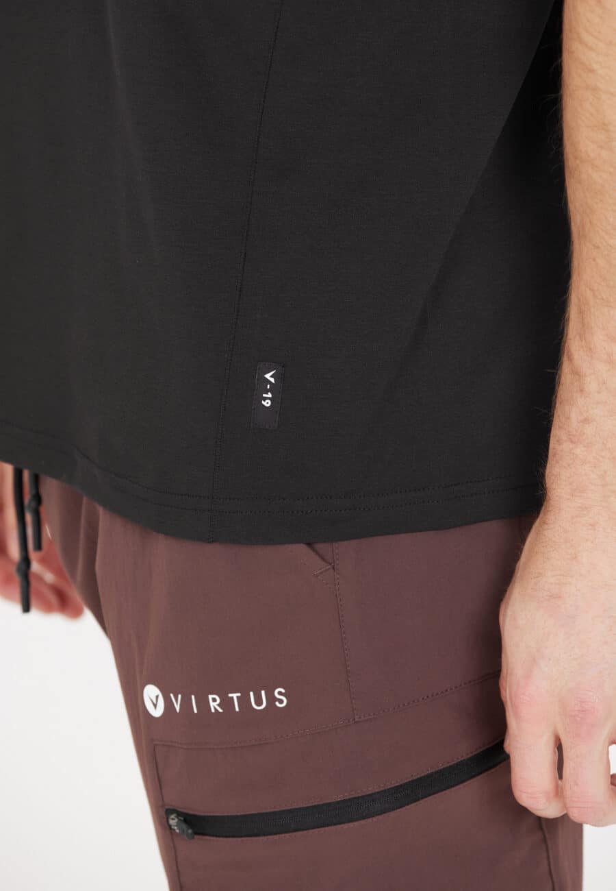 Virtus Kaleb Logo Short Sleeve T-Shirt, Black - Image 6