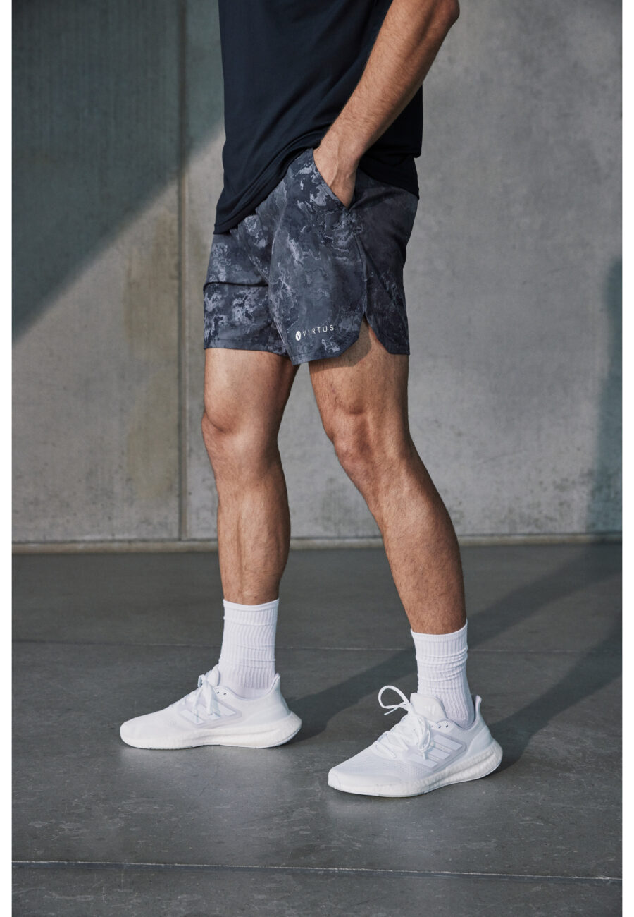 Virtus Callum Printed Fitness Shorts, 3664 - Image 2