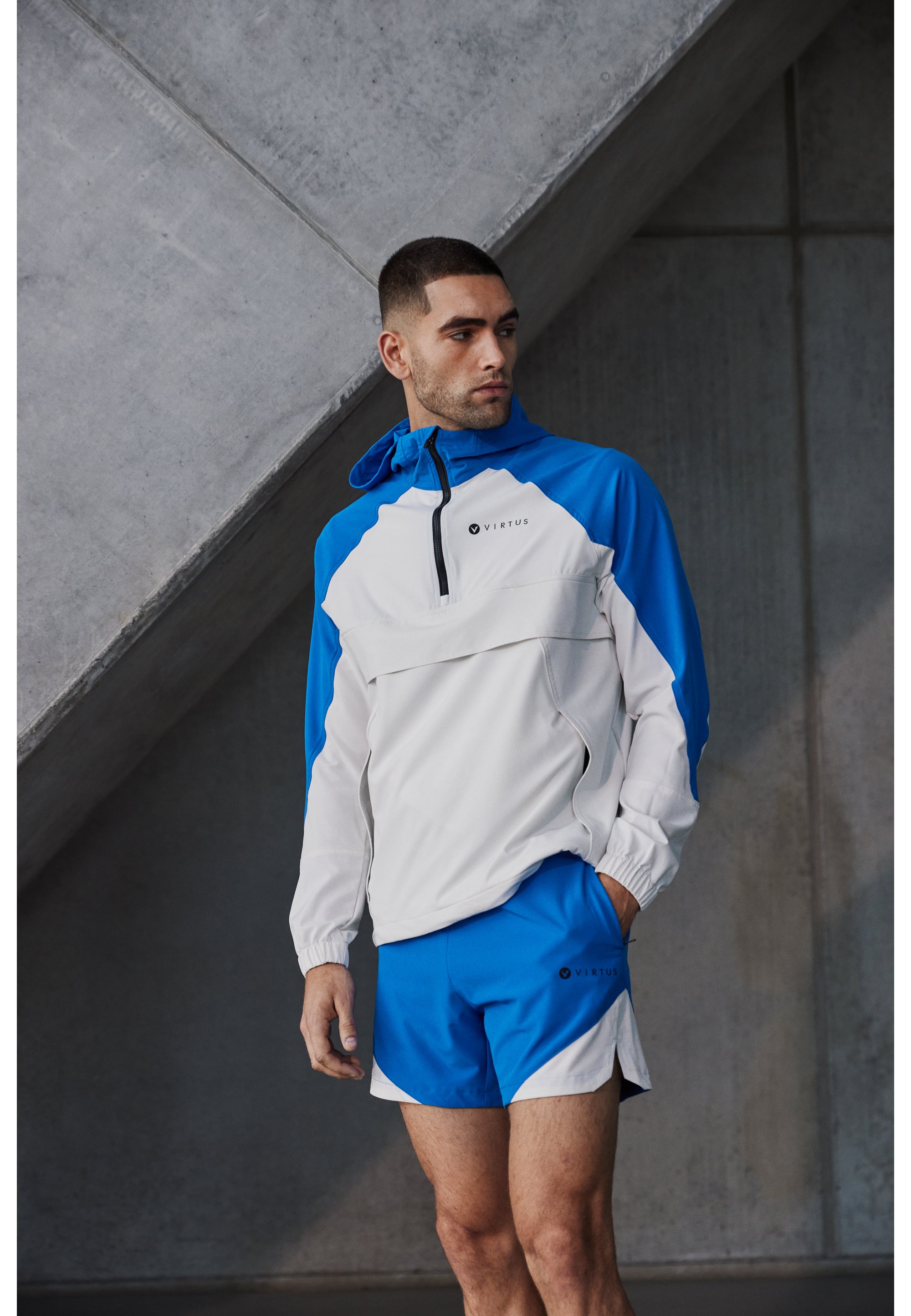 Virtus Cody Color Block Lightweight Jacket, Immerse - Image 5