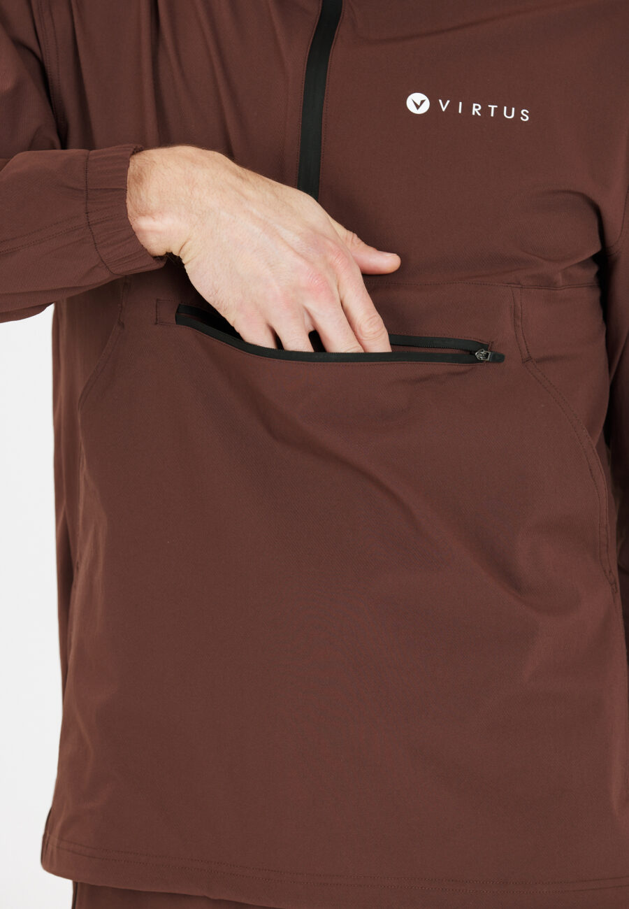 Virtus Jayson Performance Anorak Jacket, Puce - Image 7