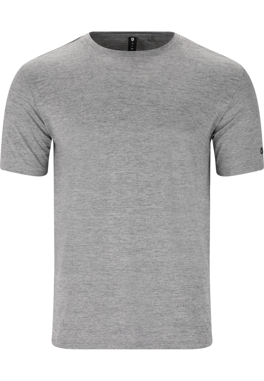 Virtus Beed Short Sleeve T-Shirt, Mid Grey Melange - Image 9