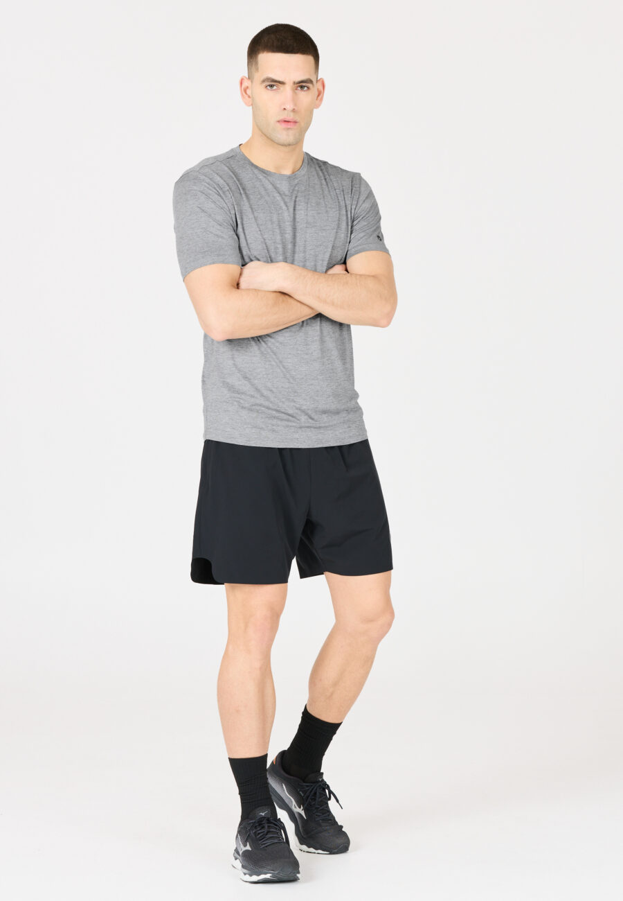 Virtus Beed Short Sleeve T-Shirt, Mid Grey Melange