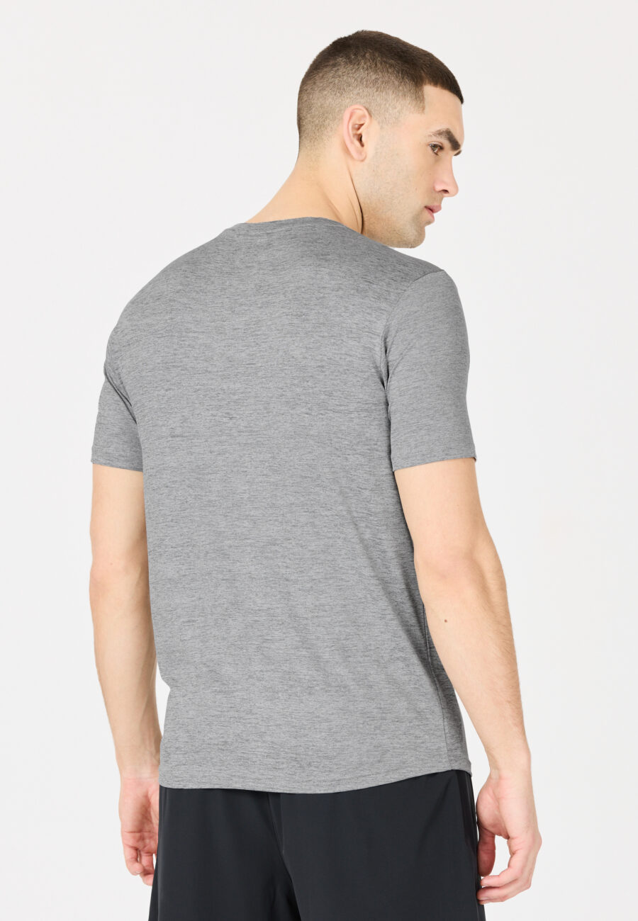 Virtus Beed Short Sleeve T-Shirt, Mid Grey Melange - Image 2