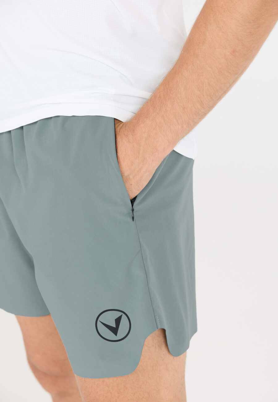 Virtus Spier Flexible Running Shorts, Stormy Sea - Image 2