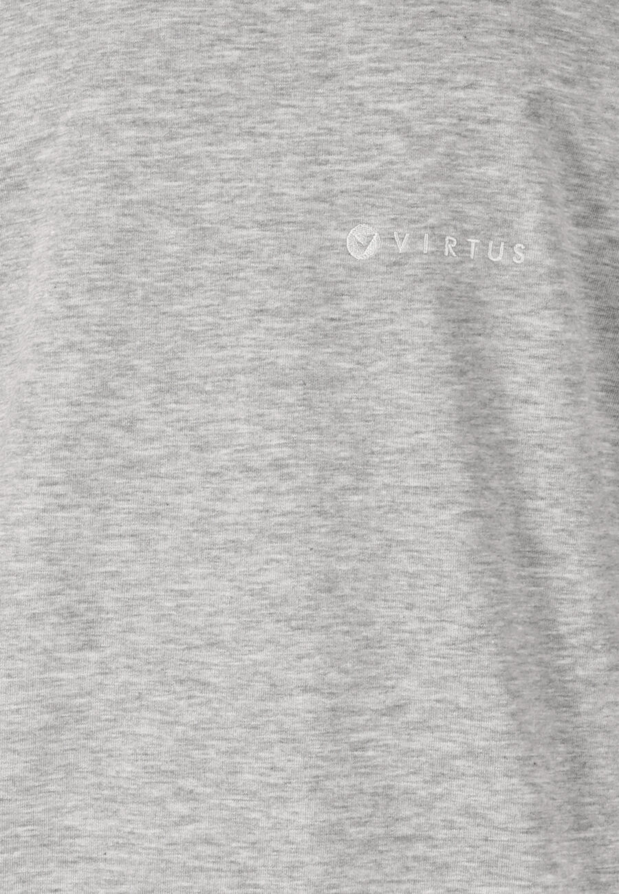 Virtus Kayden Comfortable Crew Neck Sweatshirt, Light Grey Melange - Image 7