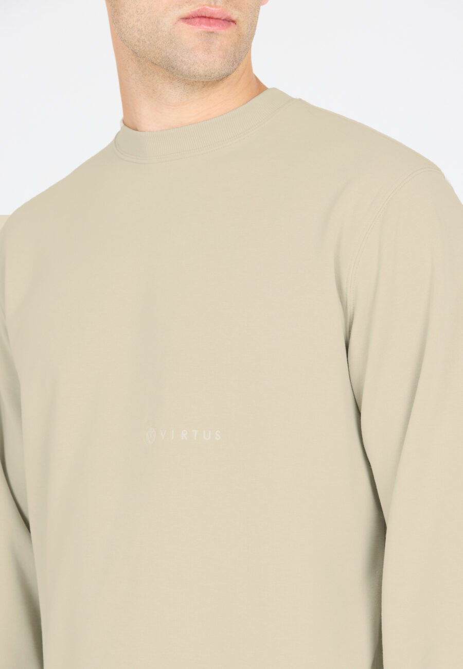 Virtus Kayden Comfortable Crew Neck Sweatshirt, Dove - Image 6
