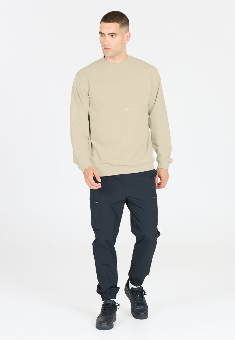 Virtus Kayden Comfortable Crew Neck Sweatshirt, Dove - Image 5