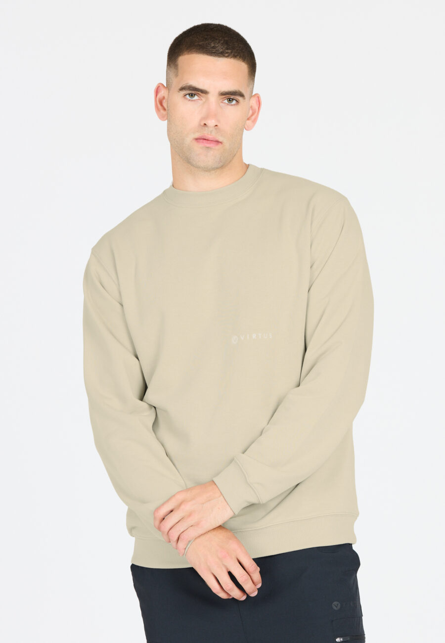Virtus Kayden Comfortable Crew Neck Sweatshirt, Dove