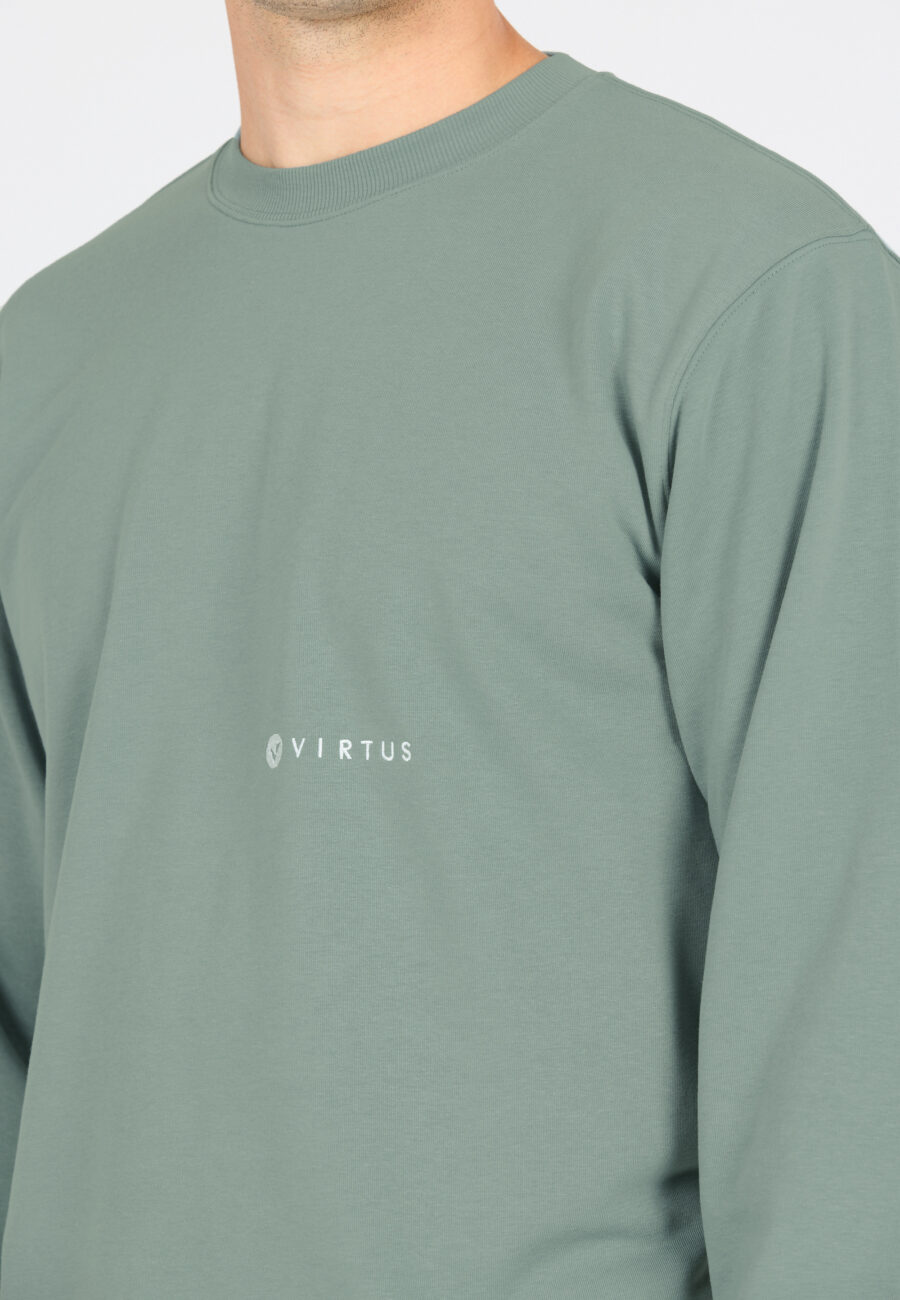 Virtus Kayden Comfortable Crew Neck Sweatshirt, Stormy Sea - Image 6