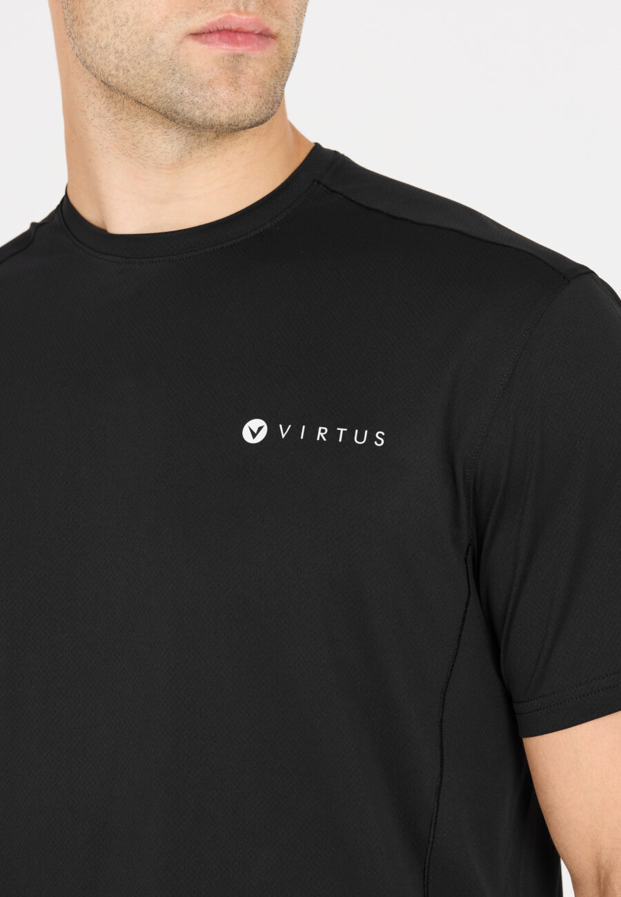 Virtus Finnian Stylish Short Sleeve T-shirt, Black - Image 7