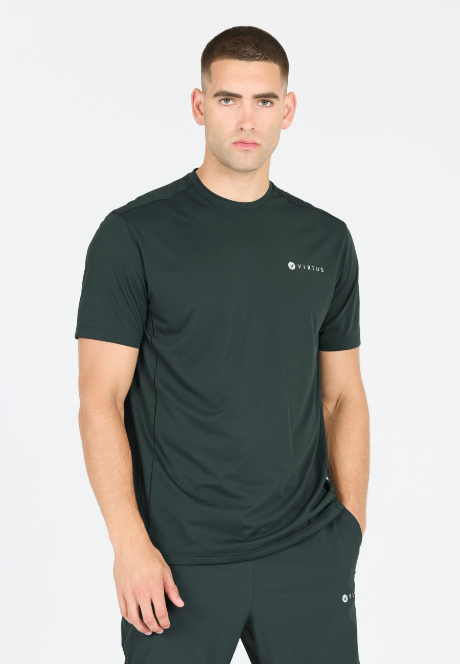 Virtus Finnian Stylish Short Sleeve T-shirt, Dusty Forest