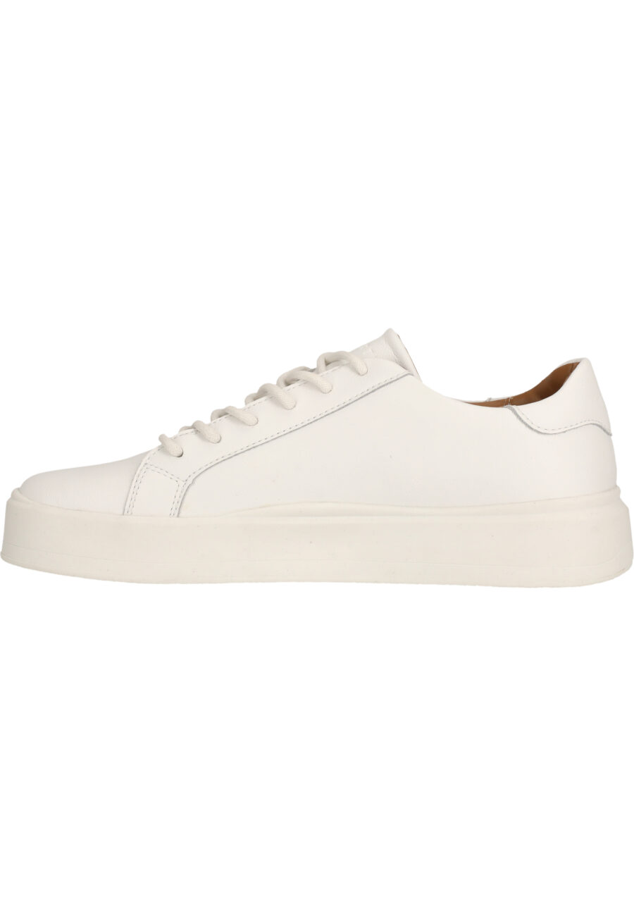 Virtus Britan Casual Leather Sneakers, White - Image 12