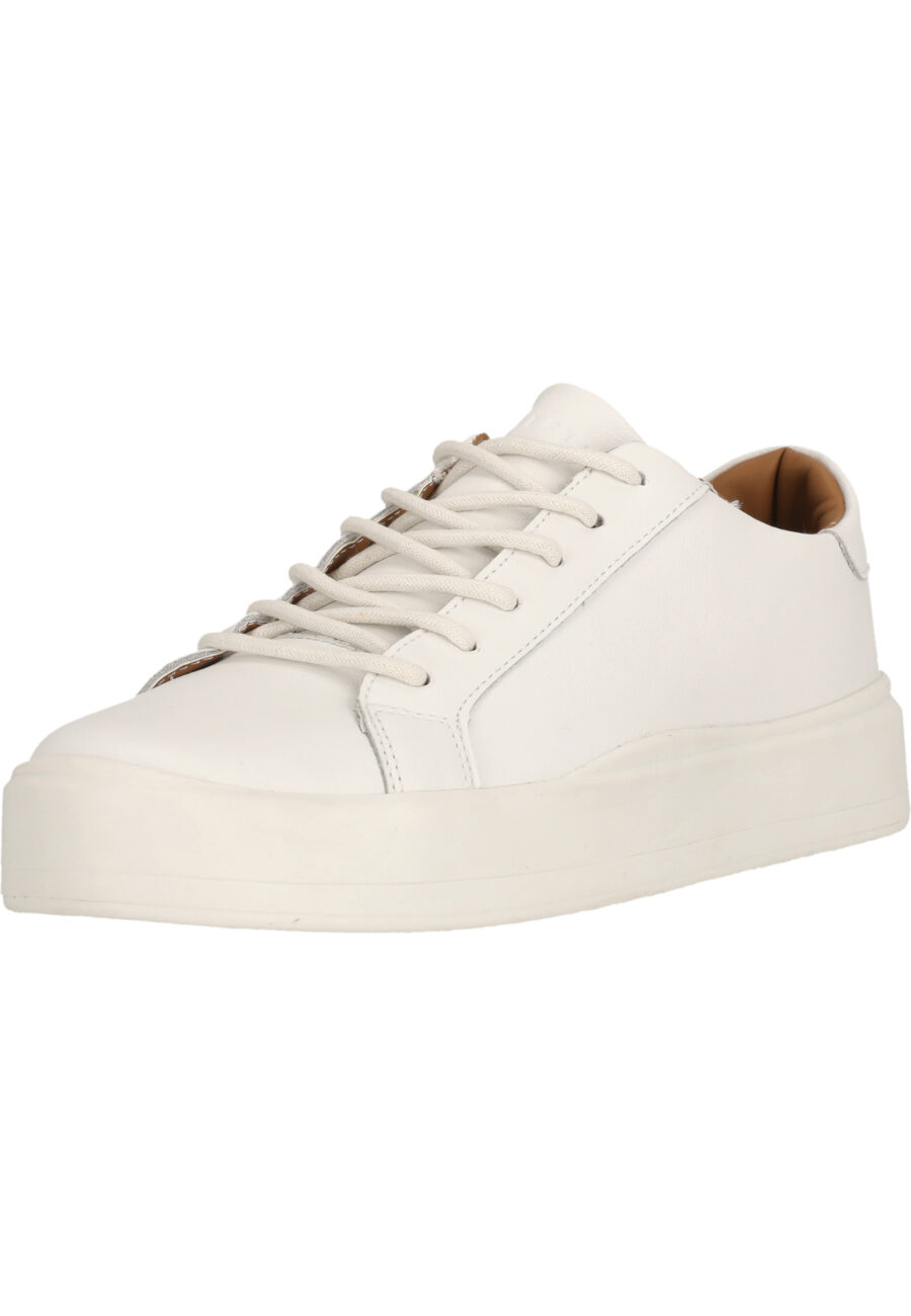 Virtus Britan Casual Leather Sneakers, White - Image 7