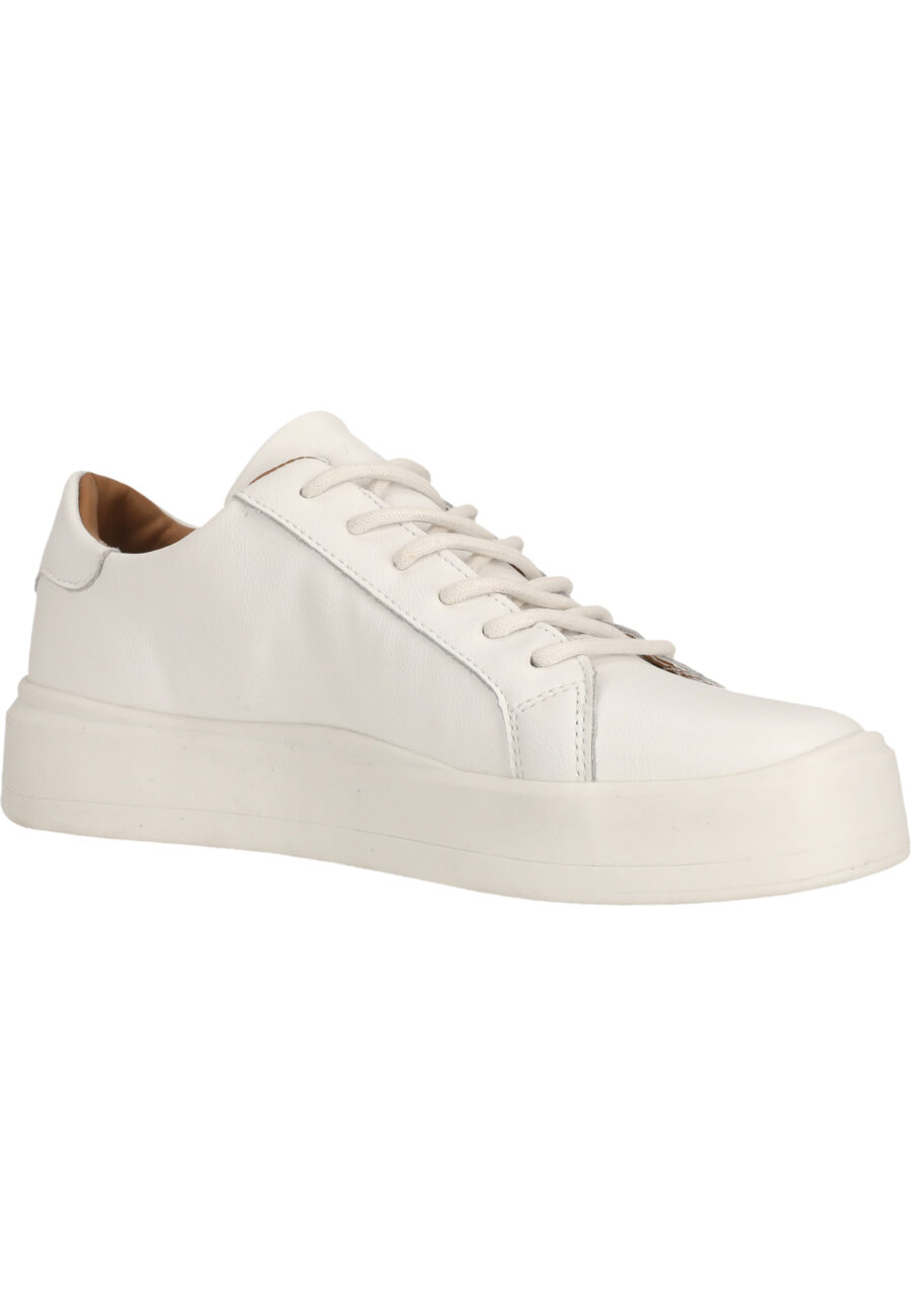 Virtus Britan Casual Leather Sneakers, White - Image 5