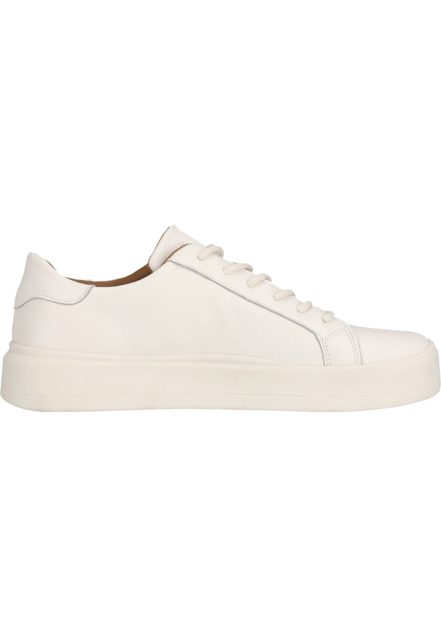 Virtus Britan Casual Leather Sneakers, White - Image 4
