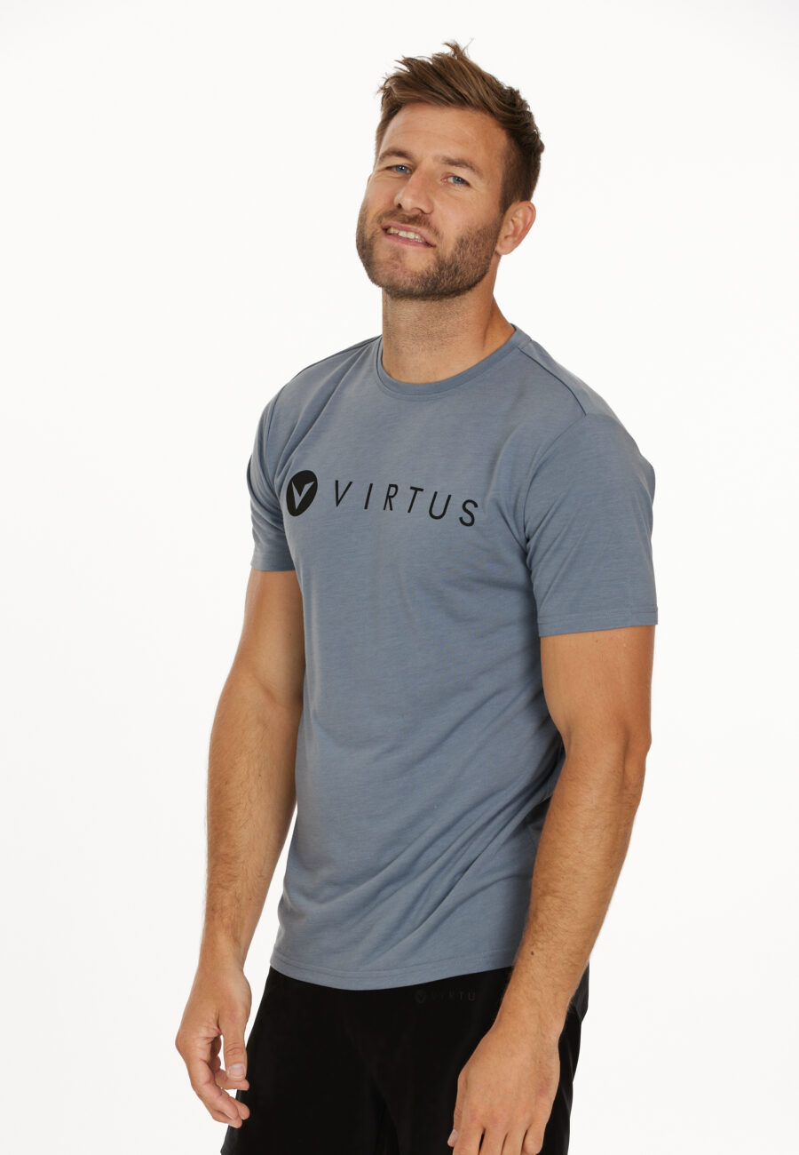 Virtus Edwardo Short Sleeve Logo T-shirt, Flint Stone