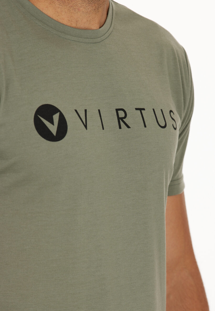 Virtus Edwardo Short Sleeve Logo T-shirt, Smoked Sage - Image 5