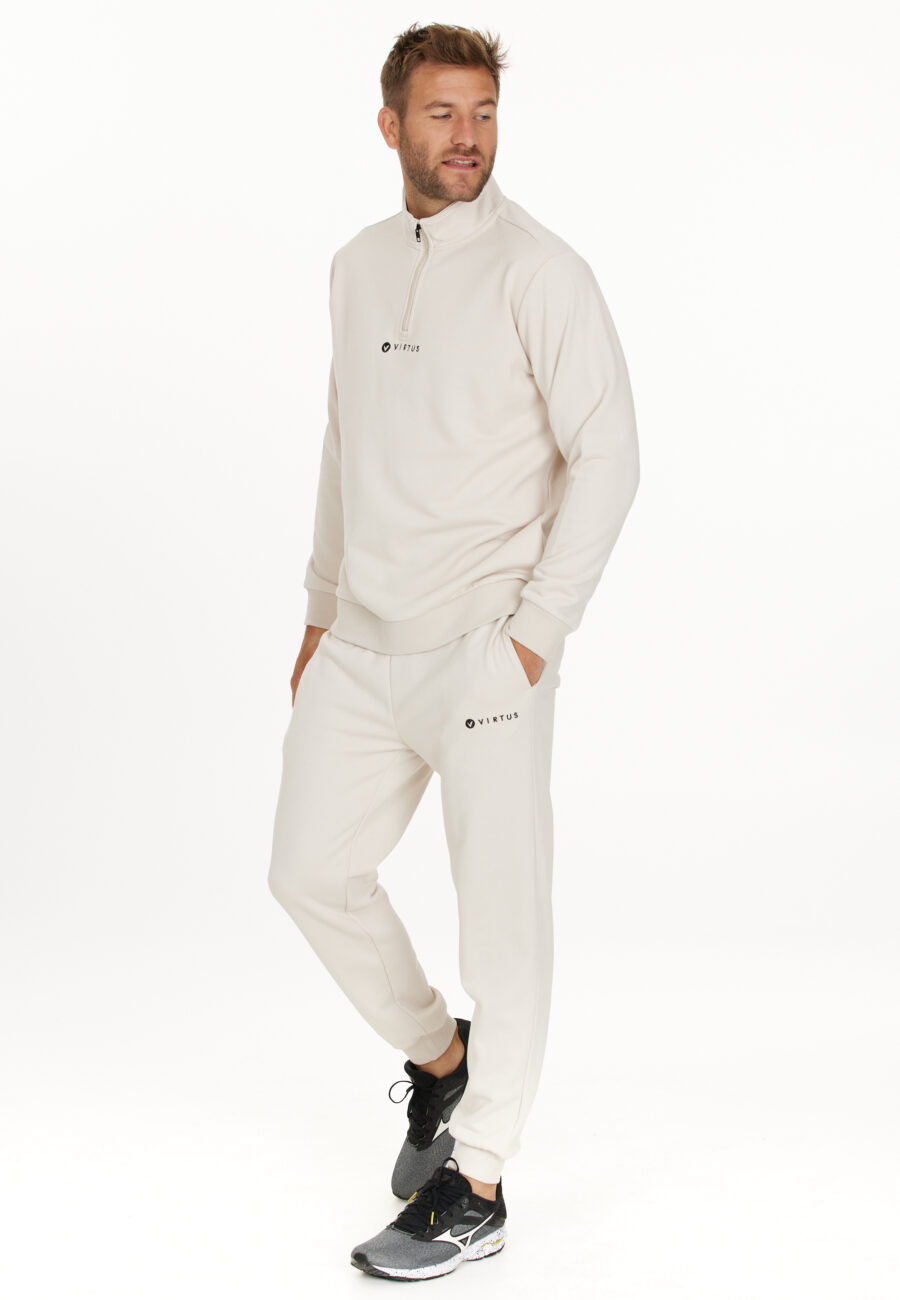 Virtus Hotown Stylish Half Zip Sweatshirt, Moonbeam