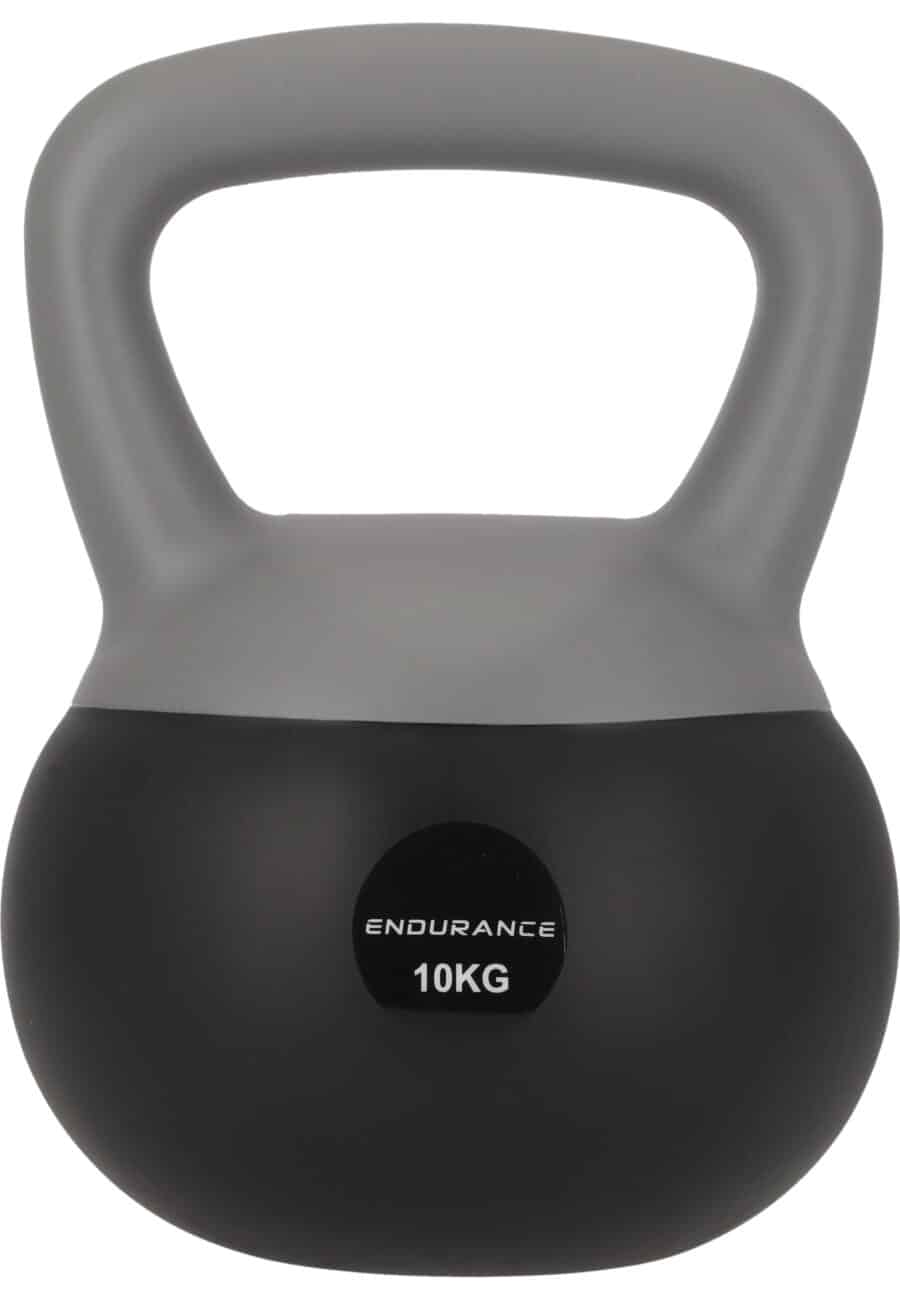Endurance Fitness Silicone Kettlebell 10kg, Charcoal Gray