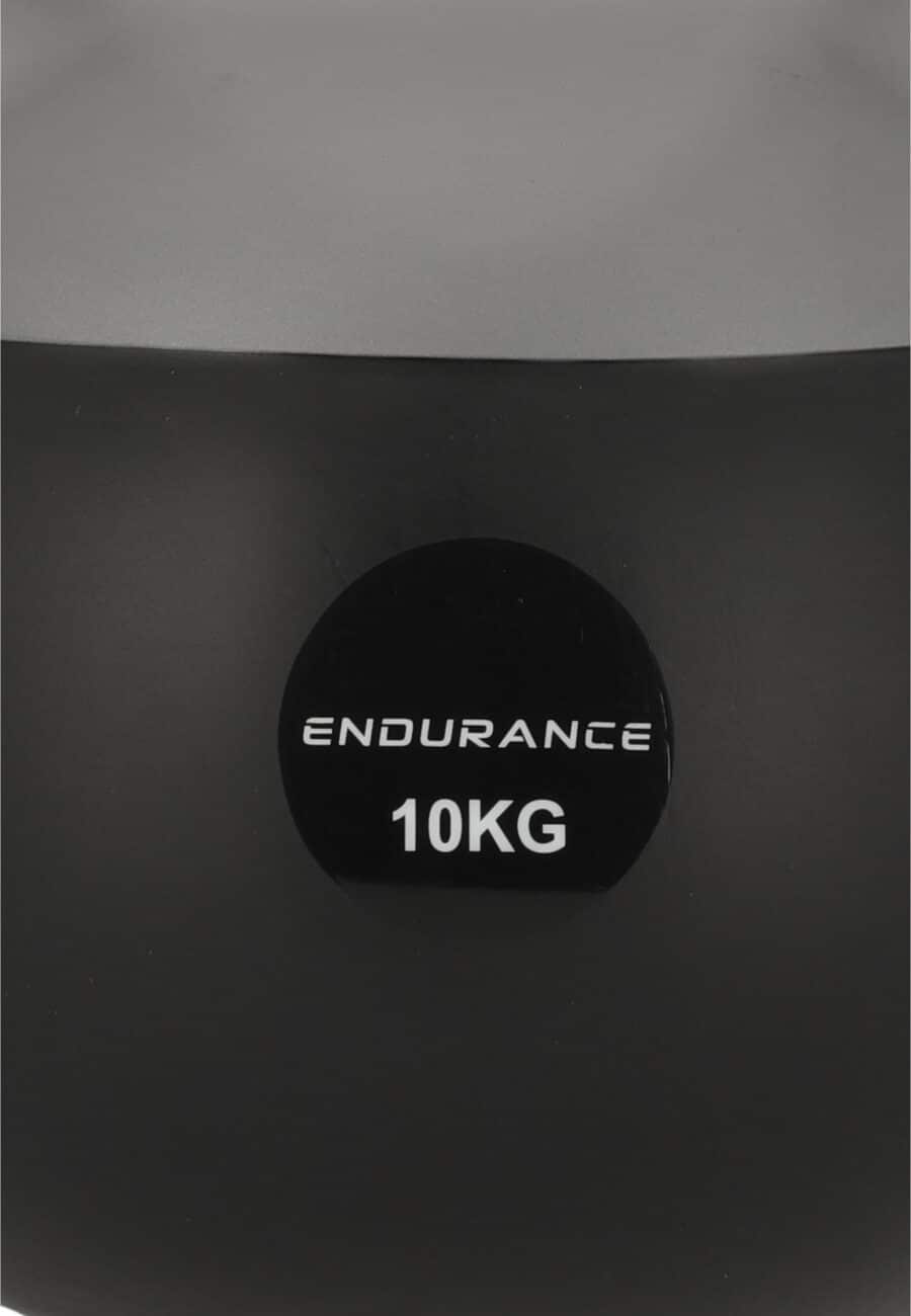 Endurance Fitness Silicone Kettlebell 10kg, Charcoal Gray - Image 2