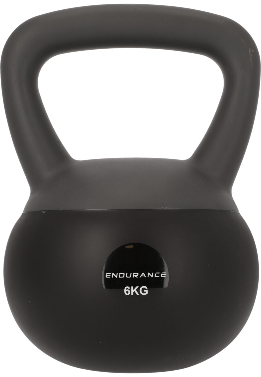 Endurance Soft Silicone 6kg Kettlebell, Frost Gray