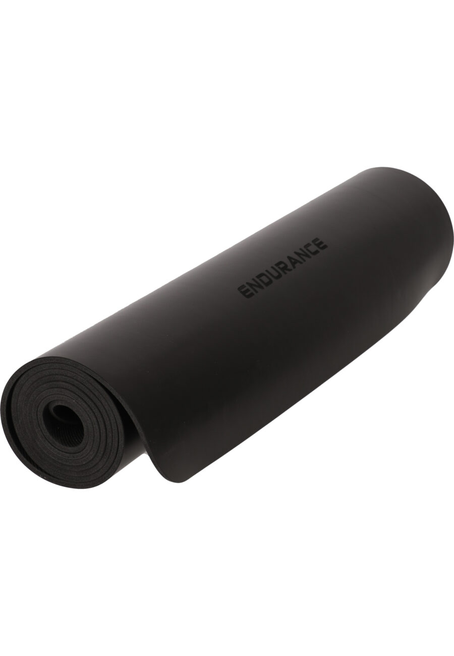Endurance Premium Rubber Yoga Mat, Black - Image 2