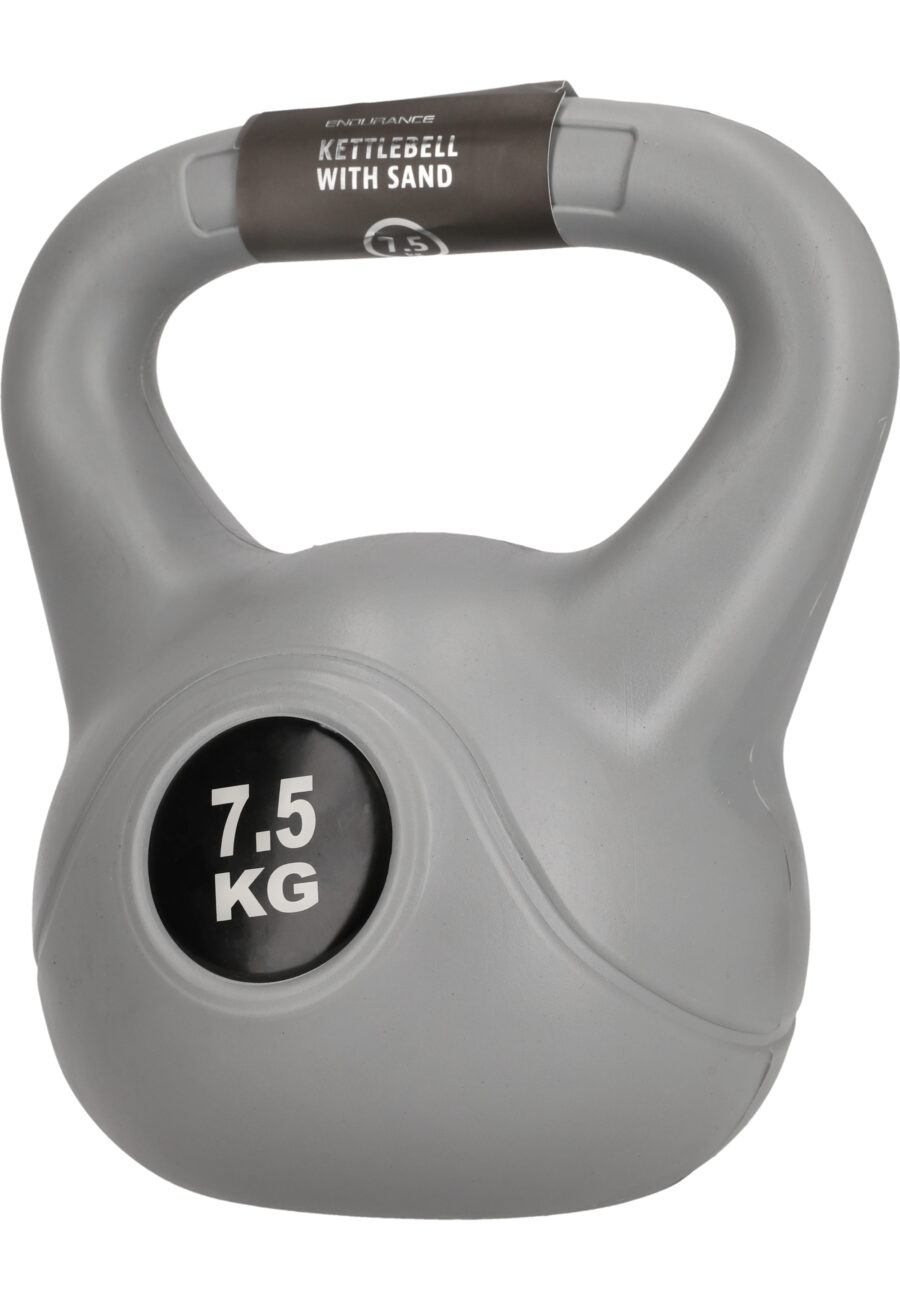 Endurance Kettlebell 7.5 KG Fitness Equipment, Frost Gray