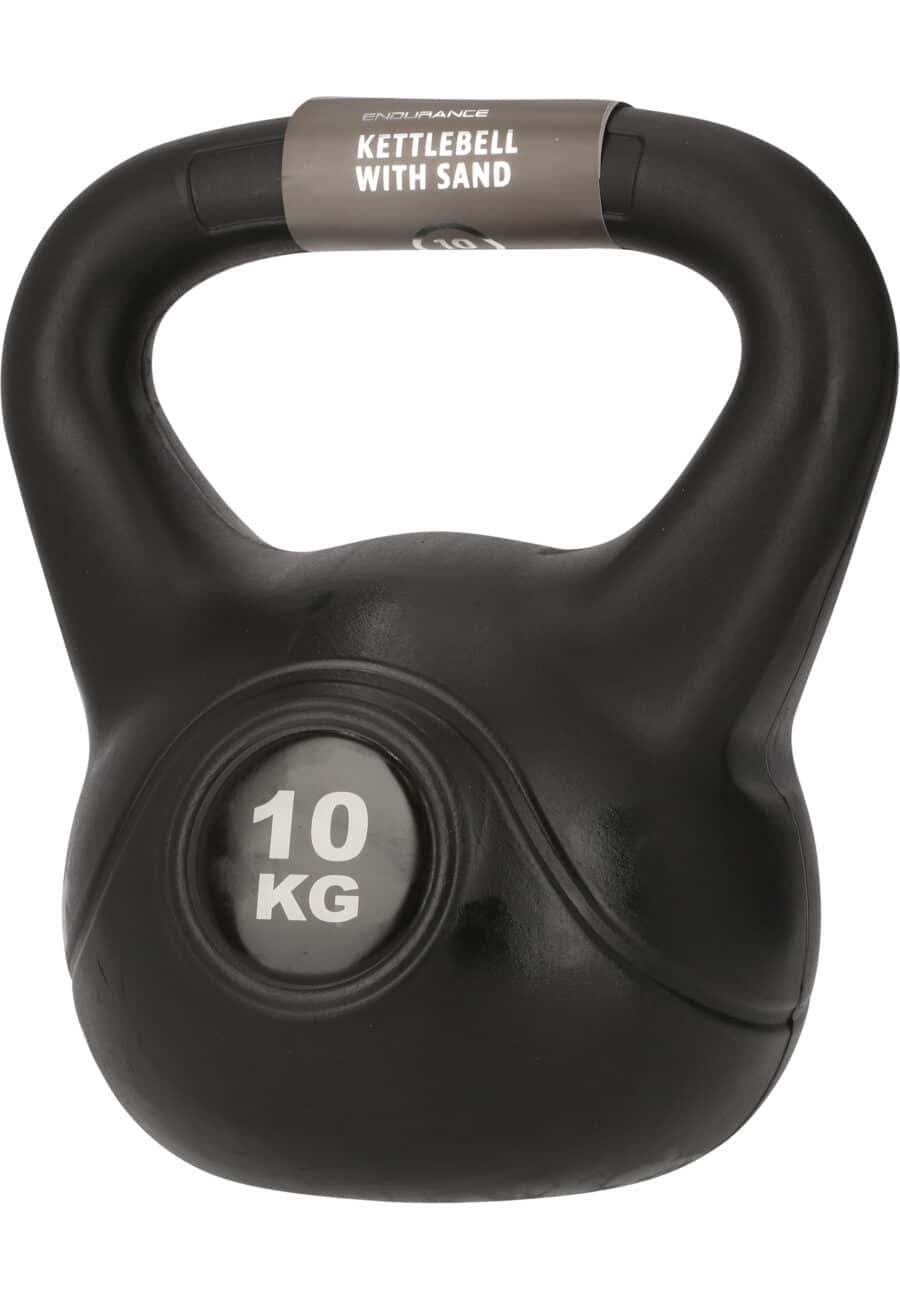 Endurance Powerful 10 KG Kettlebell, Black