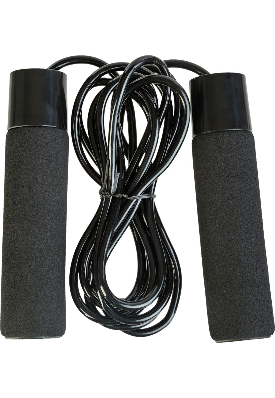 Endurance Jump Rope with Weighted Handles, Black - Image 3