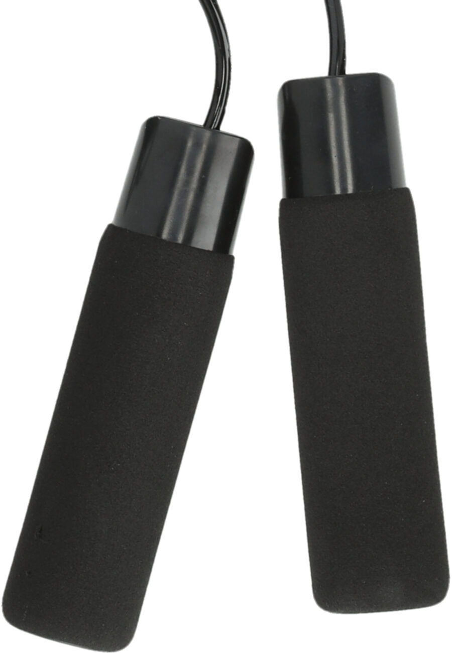 Endurance Jump Rope with Weighted Handles, Black - Image 5