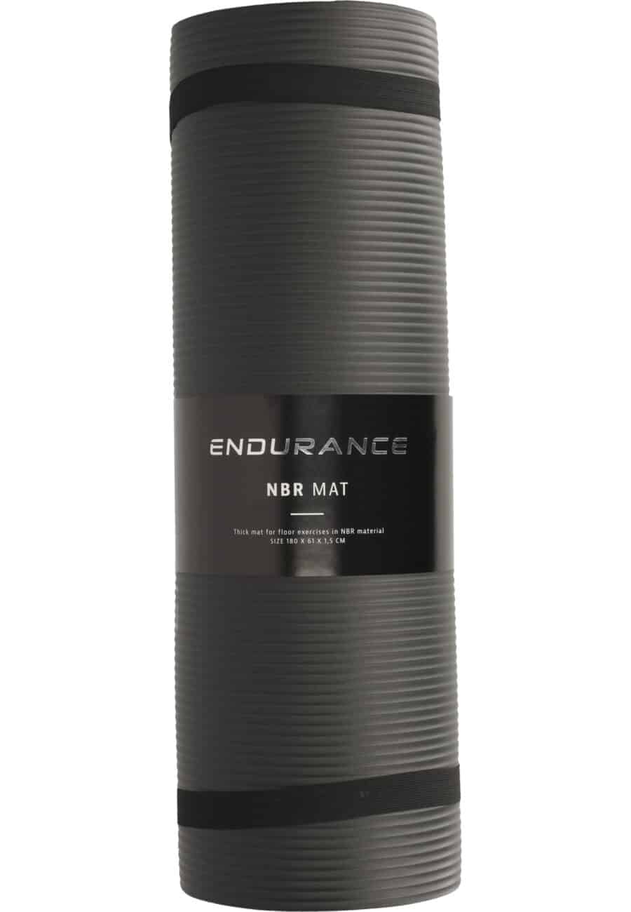 Endurance NBR Mat Fitness Exercise Equipment, Black - Image 4