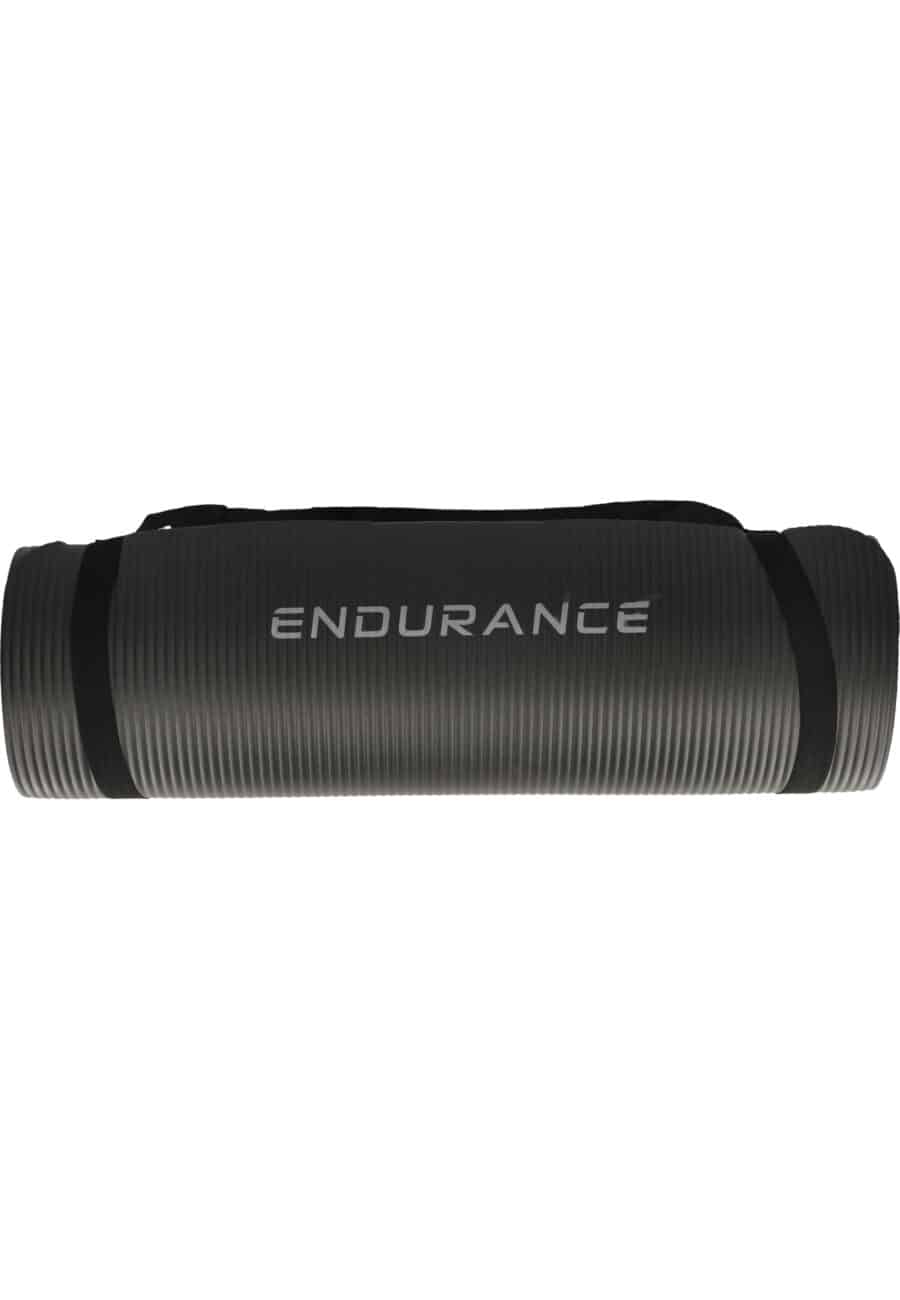 Endurance NBR Mat Fitness Exercise Equipment, Black - Image 3