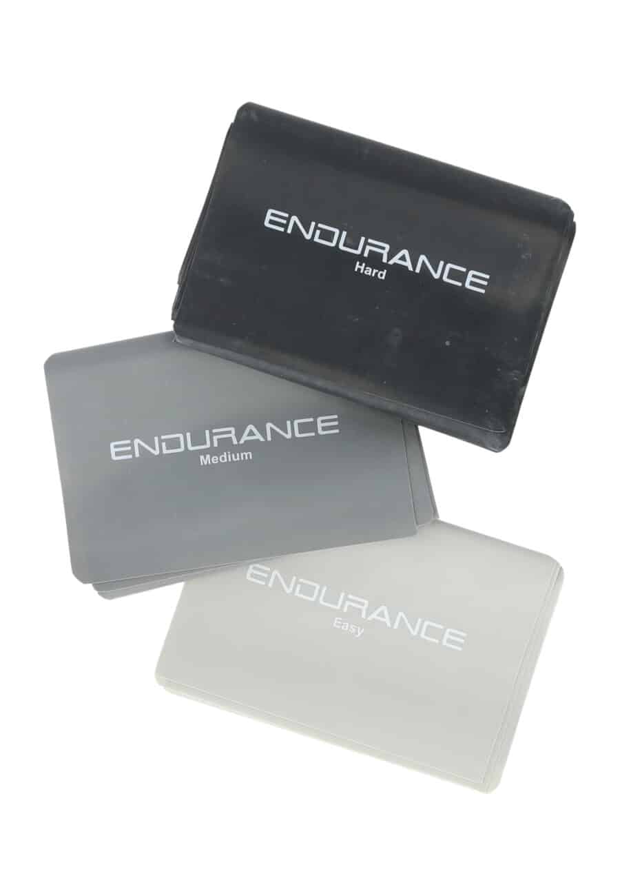 Endurance Latex Strap Three Piece Set, Various Grey