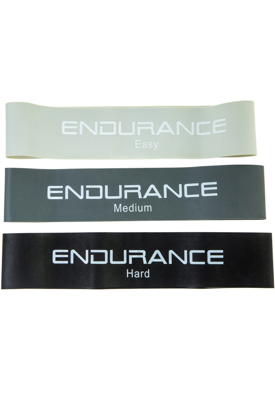 Endurance Mini Loop Latex Fitness Bands Set, Multi Color