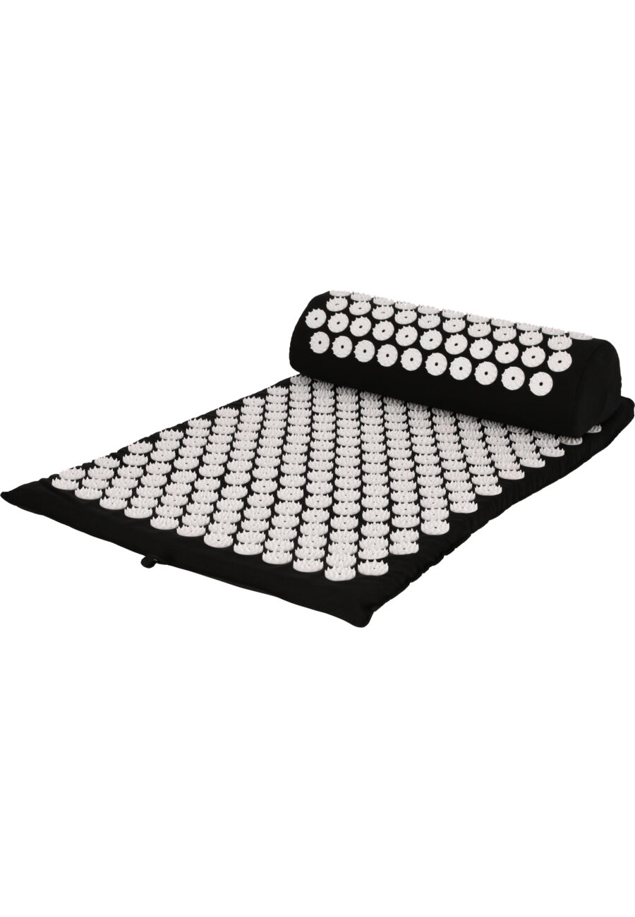Endurance Acupressure Mat & Pillow Set, Black