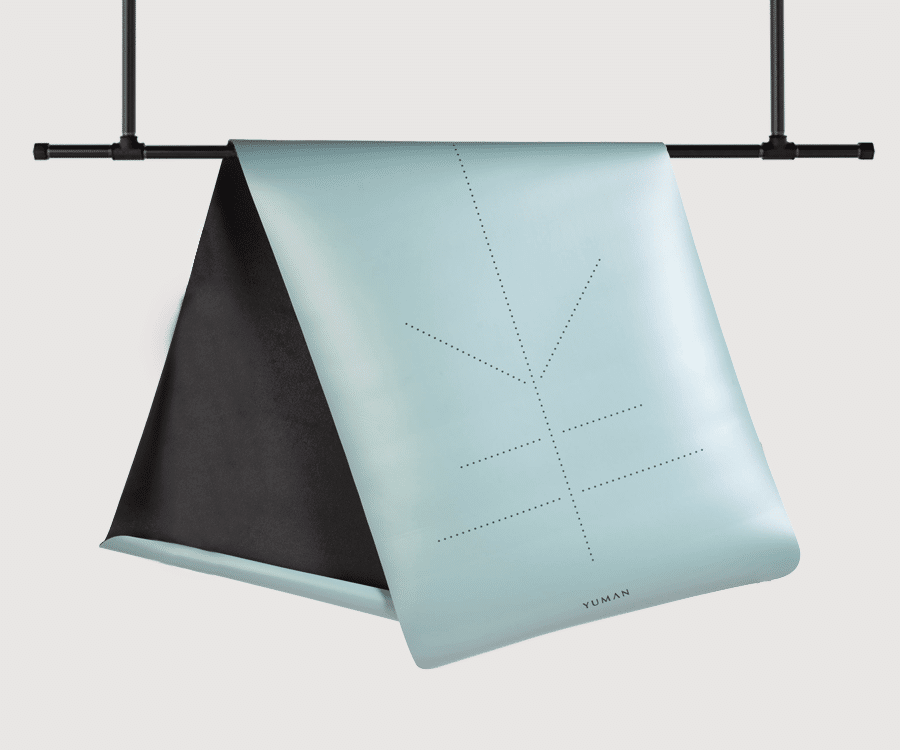 Yuman Yoga Mat Origin 4mm Guides Engraved, Sage - Image 3