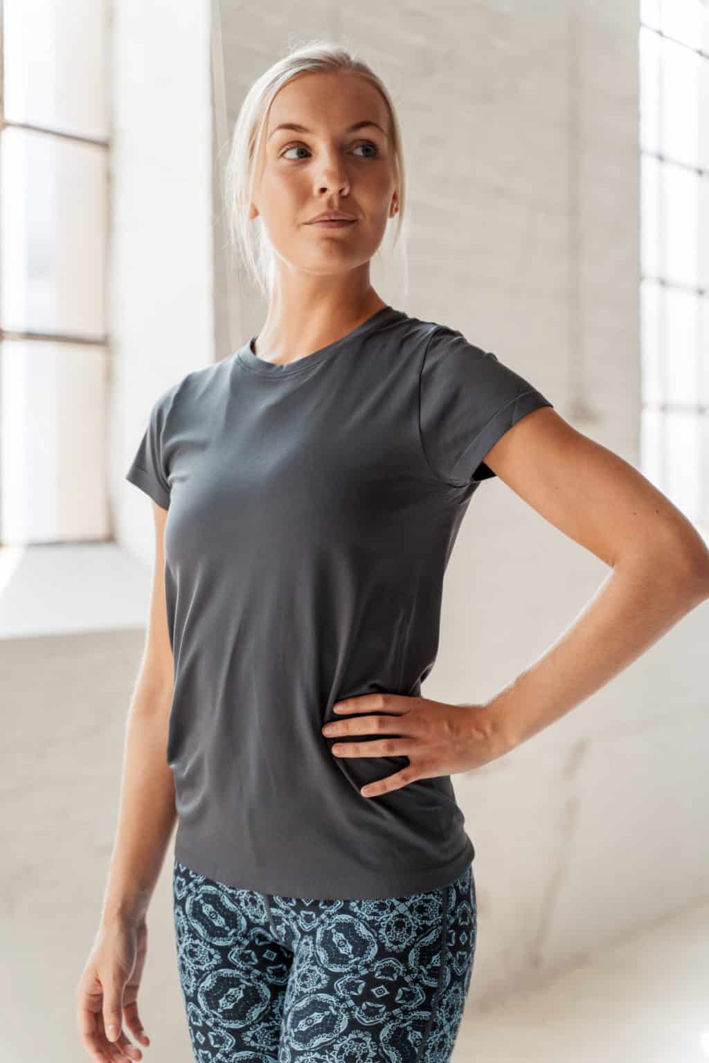Athlecia Julee Seamless T-Shirt, Black Ink - Image 5