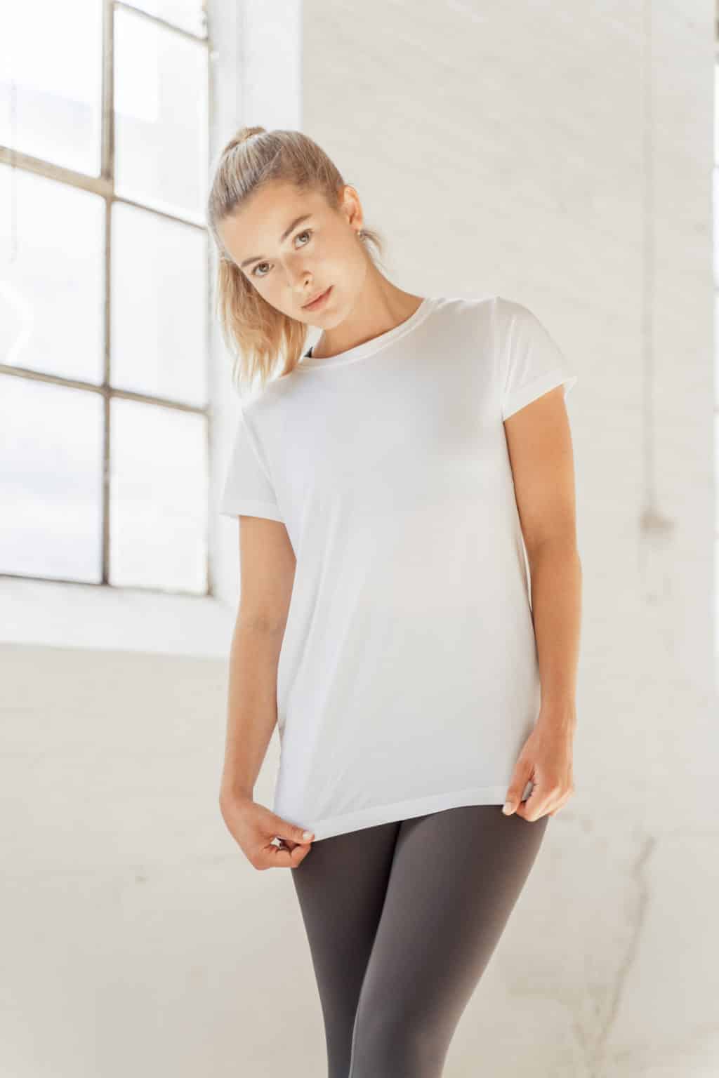 Athlecia Julee Seamless T-Shirt, White - Image 12