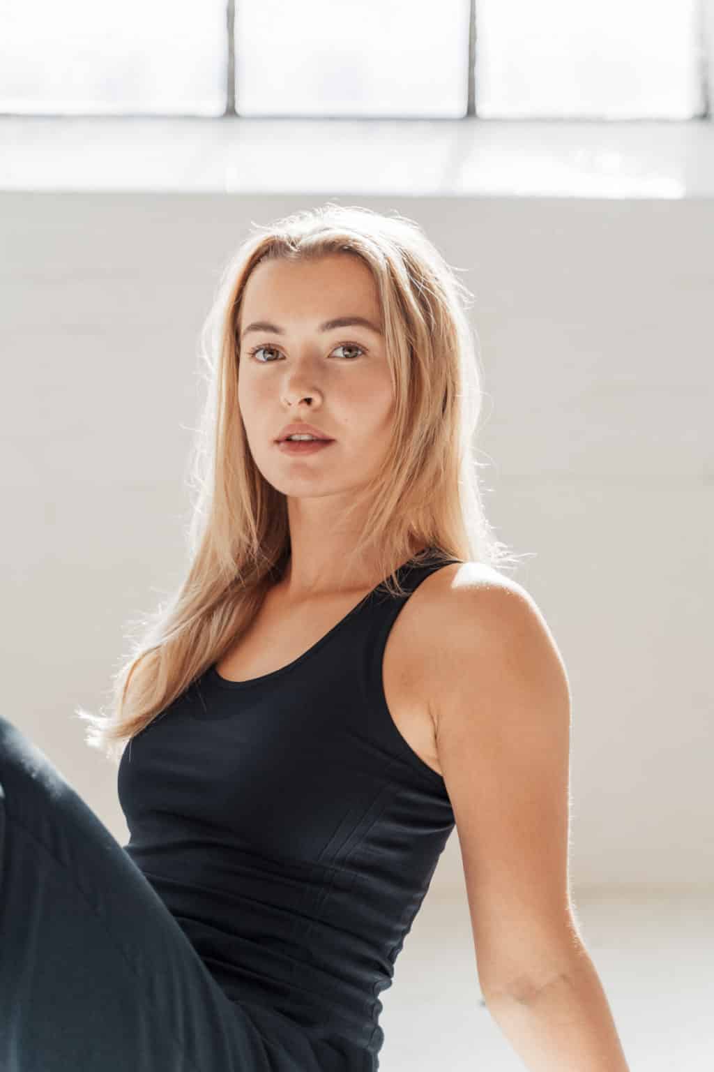 Athlecia Karolina Seamless Top, Black - Image 3