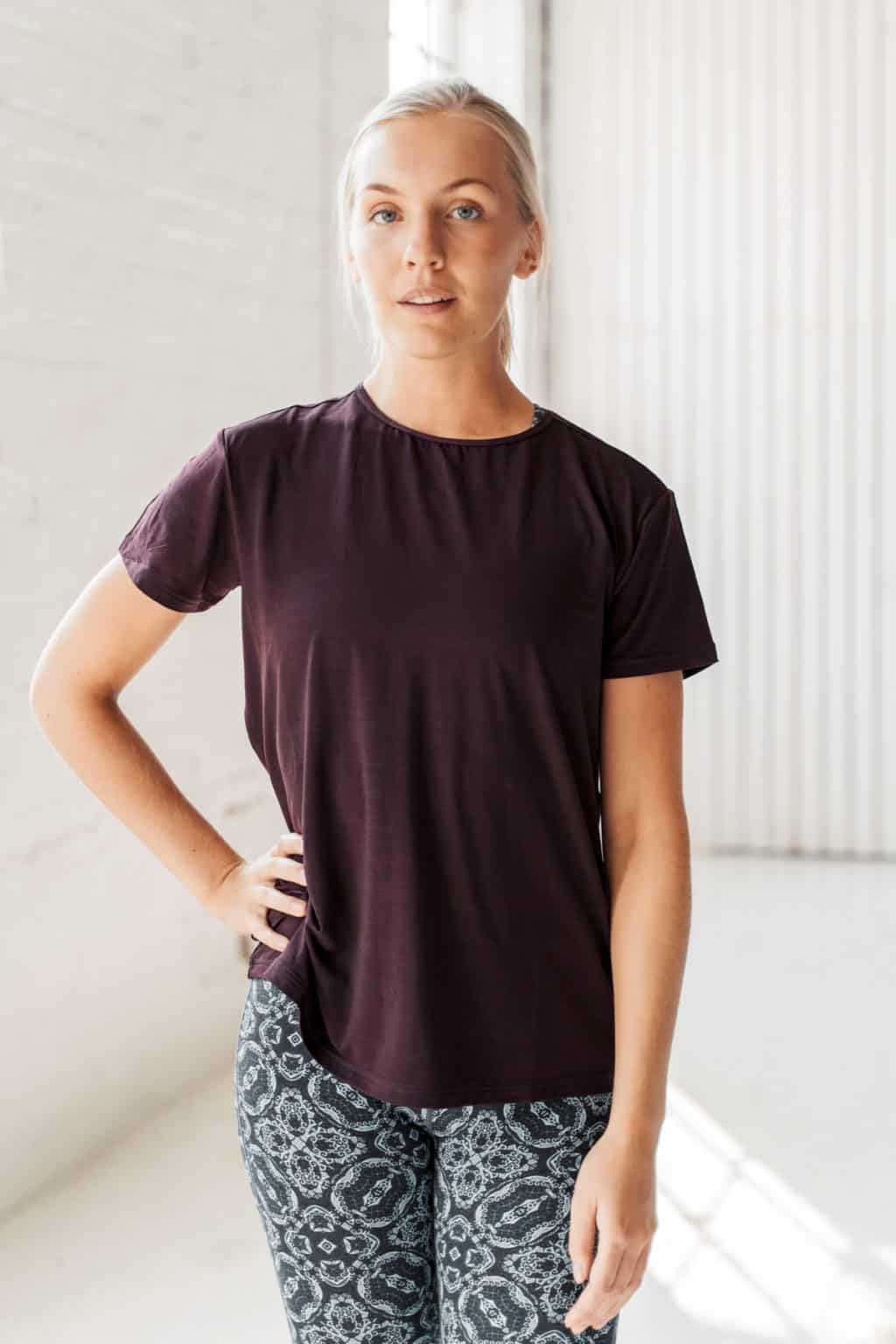 Athlecia Lizzy T-Shirt, Purple Grape - Image 2