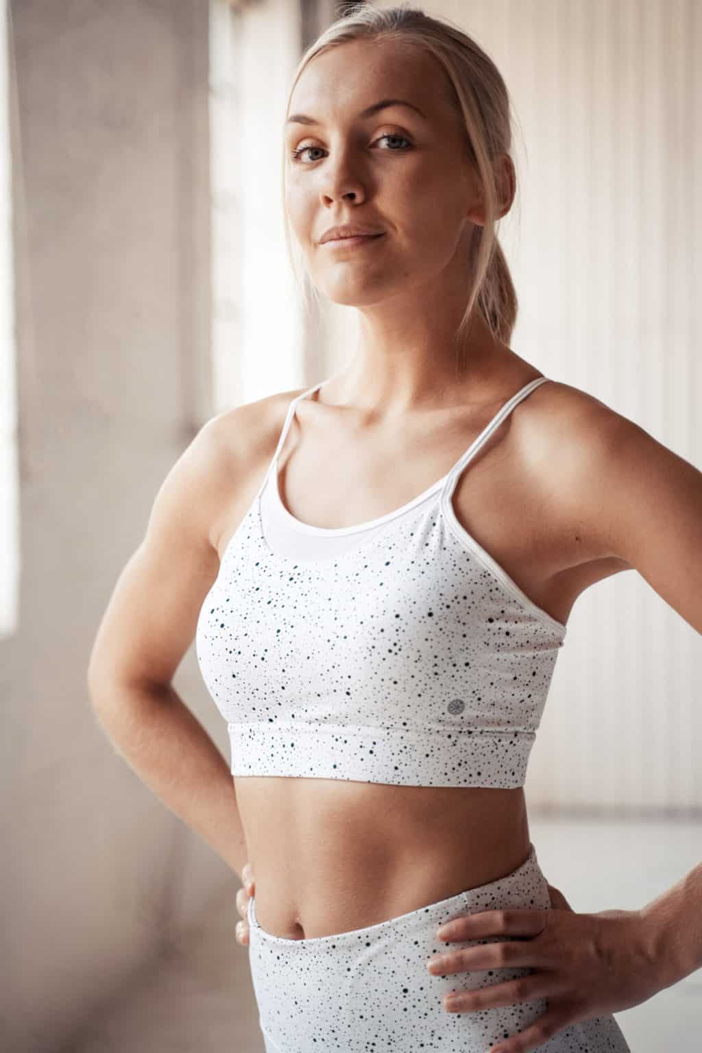Athlecia Sanree Sports Bra, White