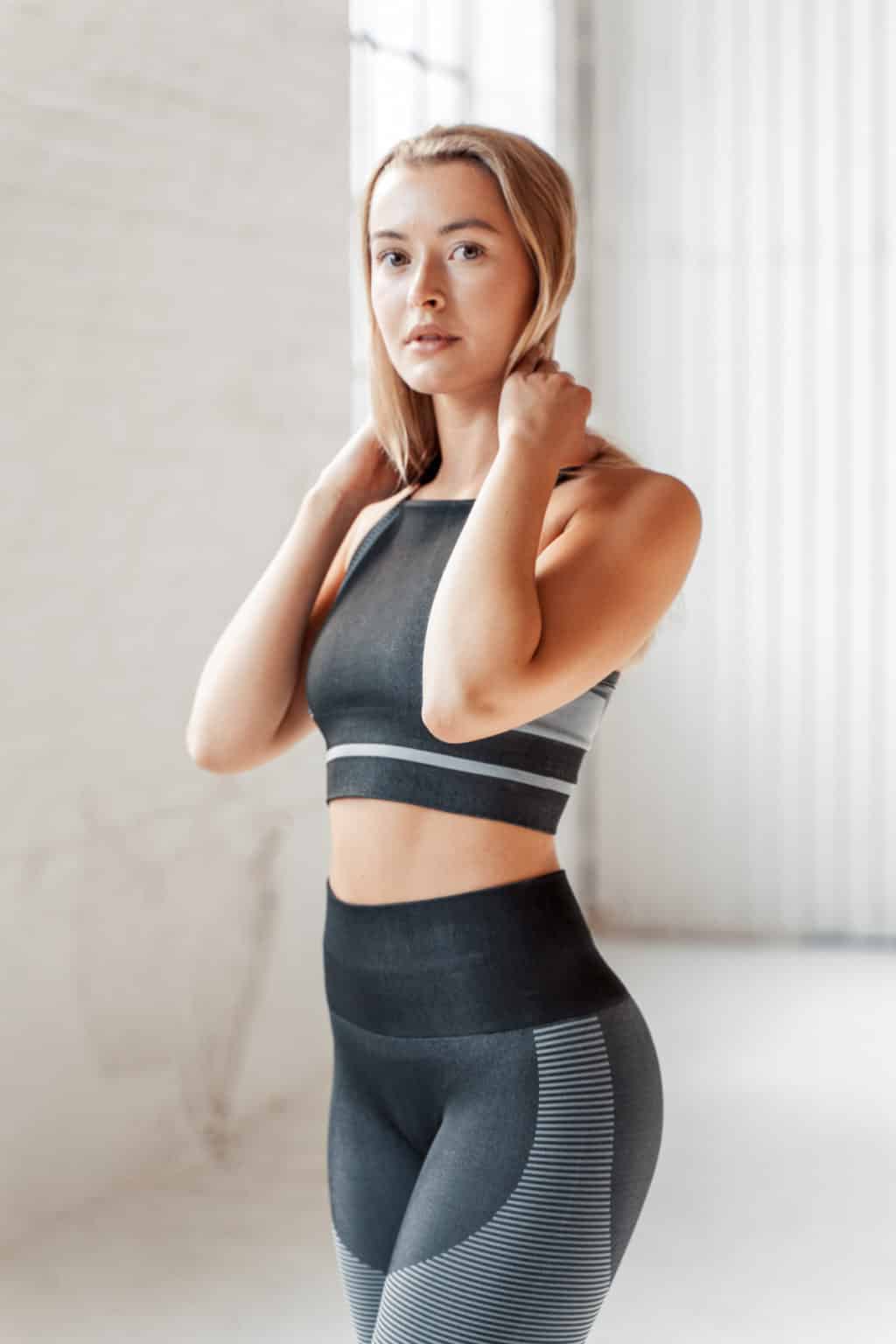 Athlecia Semarine Sports Bra, Dark Grey - Image 2