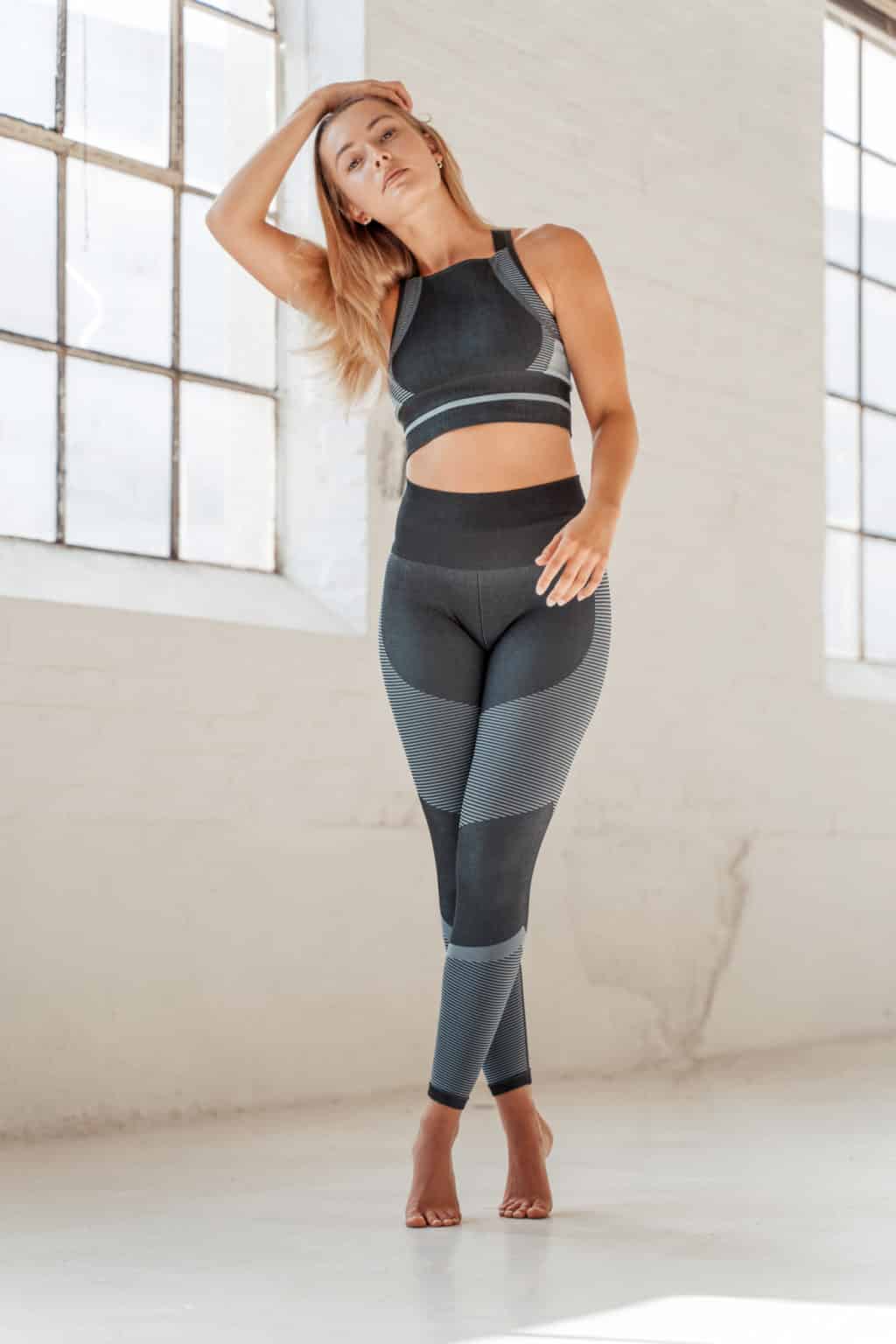 Athlecia Semarine Sports Bra, Dark Grey - Image 8