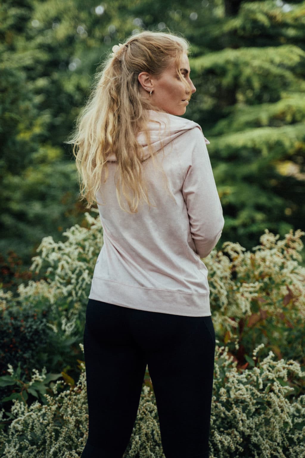 Athlecia Watam Melange Hoodie, Pink - Image 4