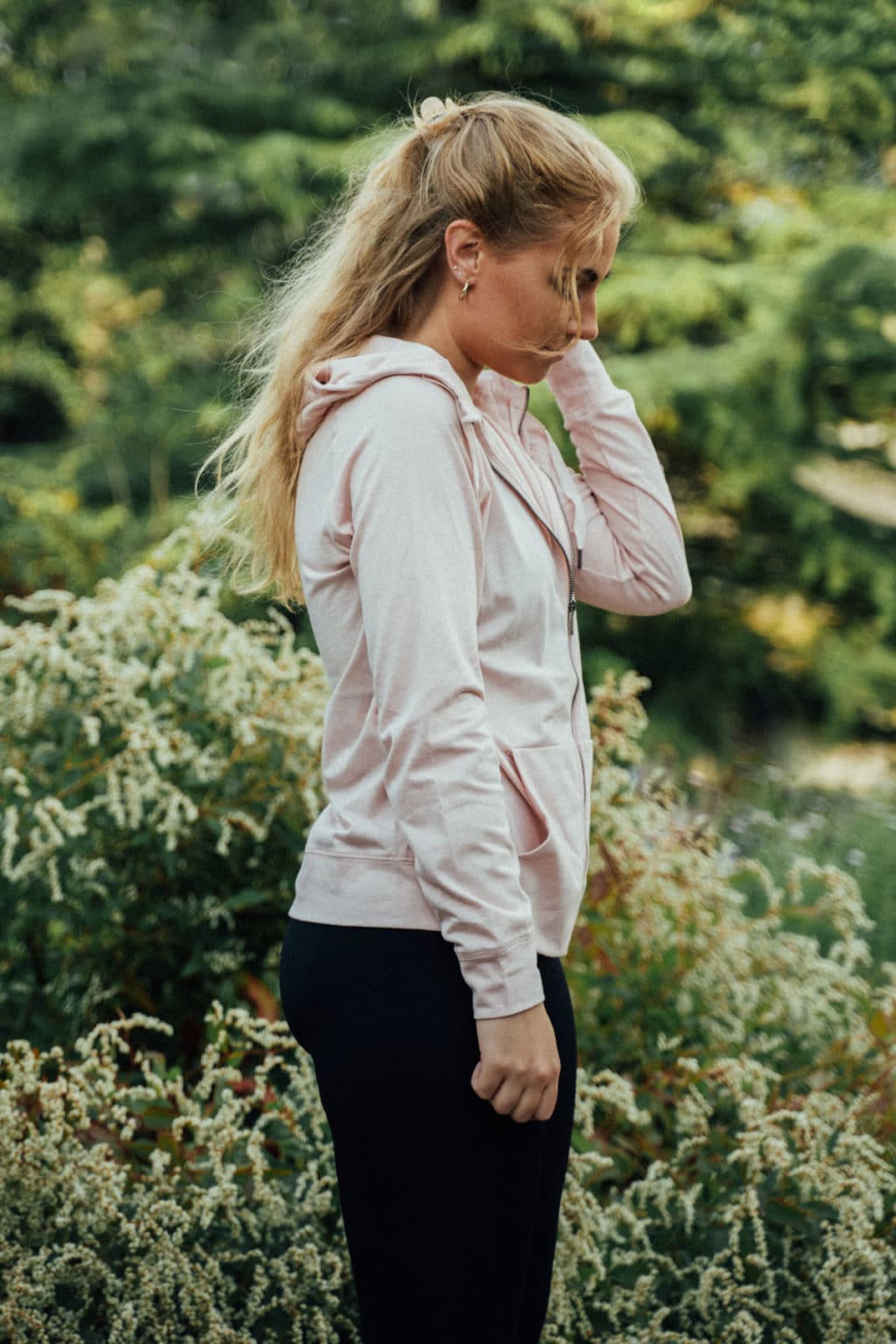 Athlecia Watam Melange Hoodie, Pink - Image 5