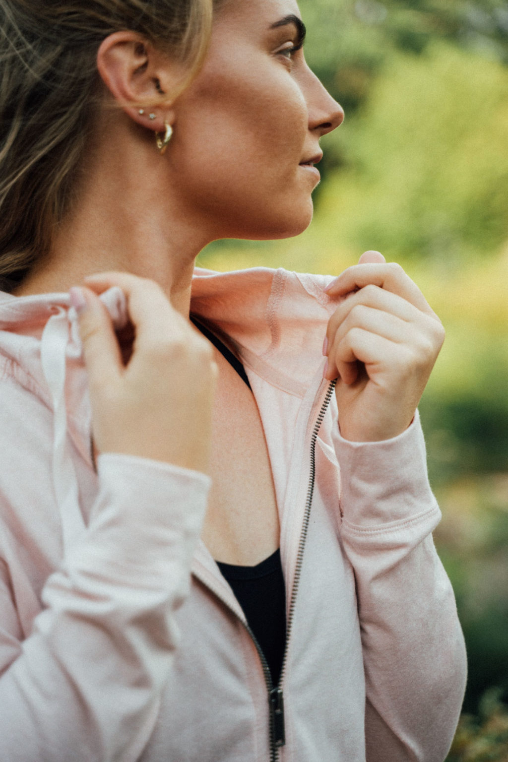 Athlecia Watam Melange Hoodie, Pink - Image 6